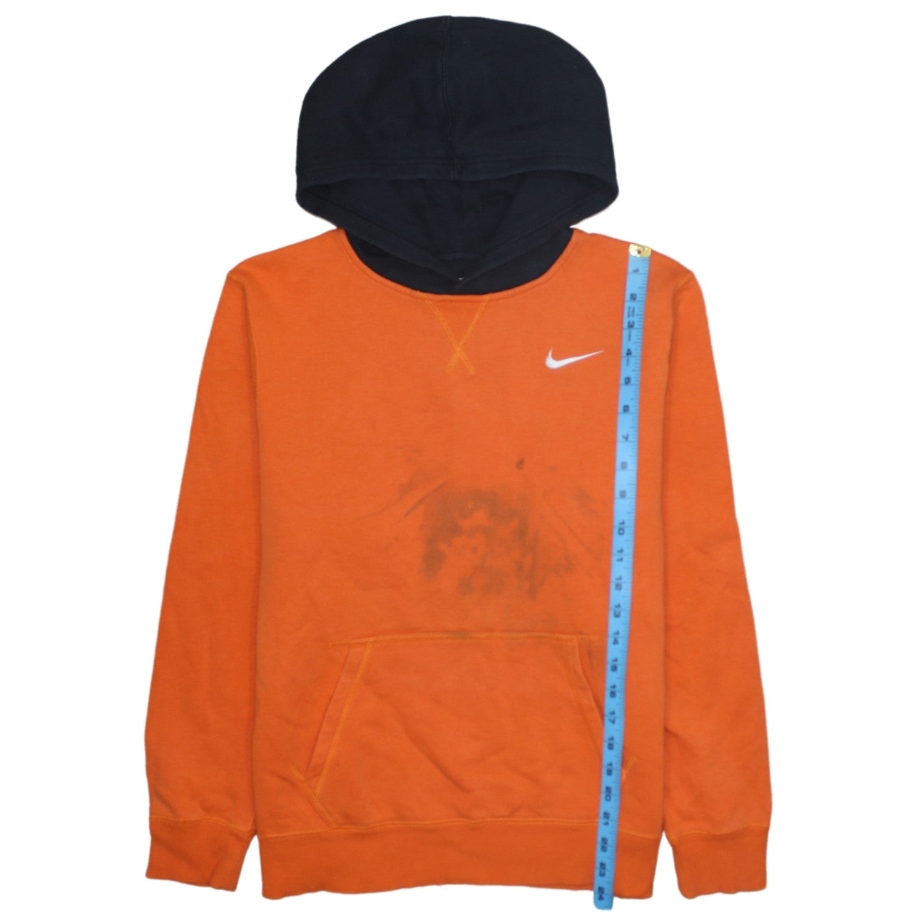 Nike Boys Orange Pullover Hoodie XL (13-15 Years) Hooded Sweatshirt