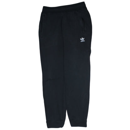 Additional front view of Adidas men’s black jogger sweatpants, size S, regular fit