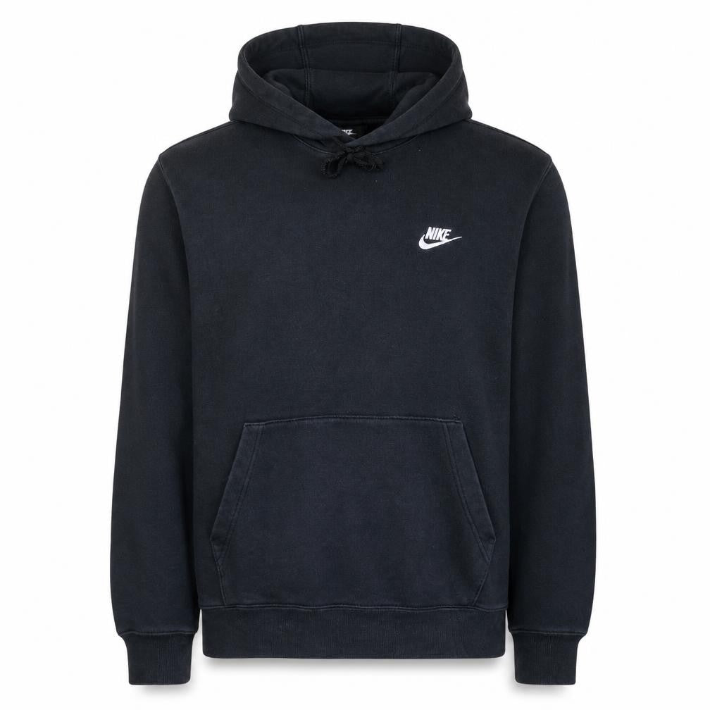 Nike Men's Black Pullover Hoodie Hoodie M Logo Fleece Sweatshirt