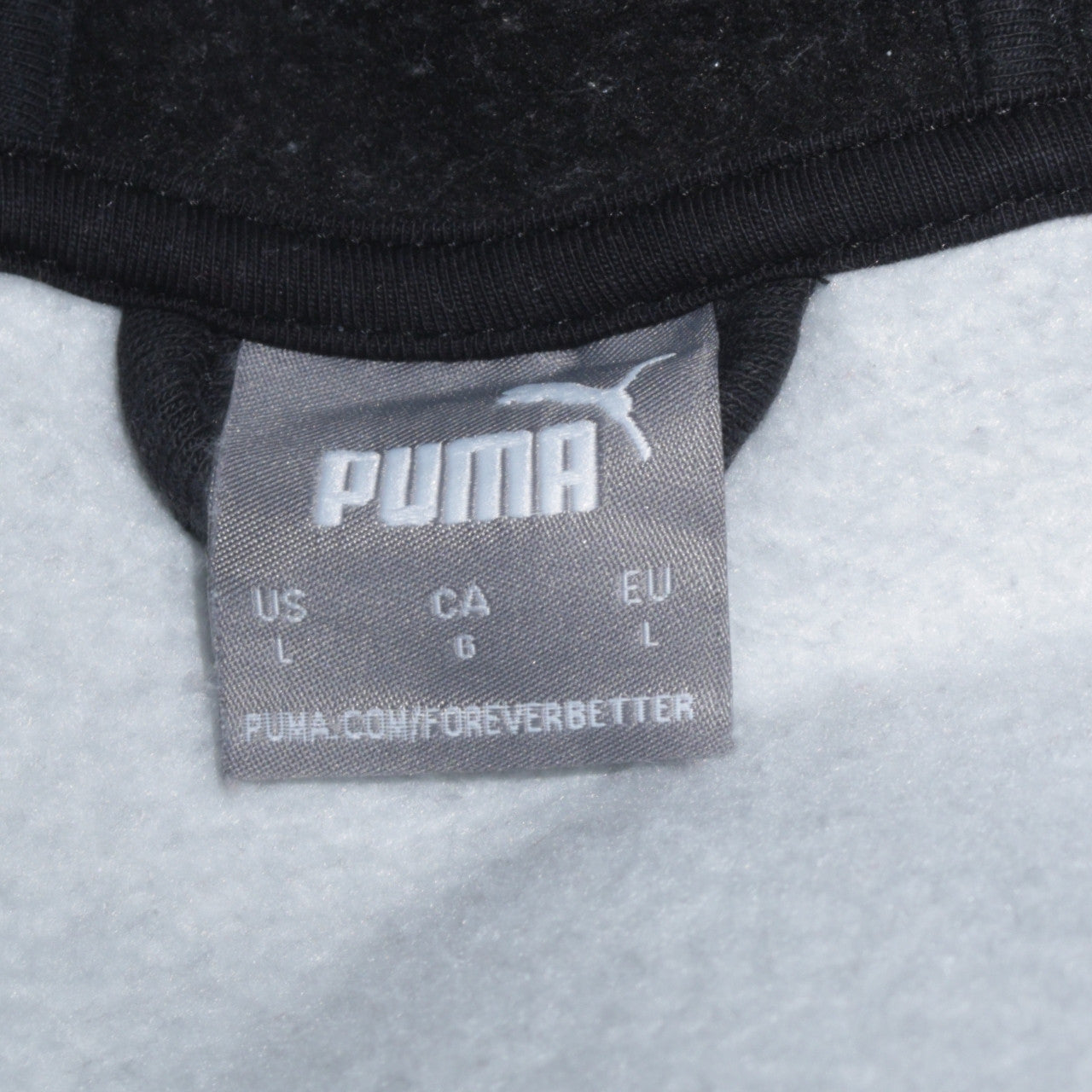Puma Men’s Grey Full Zip Hoodie Size L Sports Fleece Jacket
