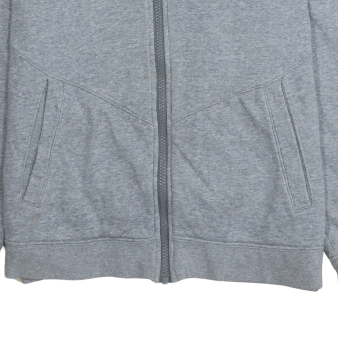 Nike Boys Grey Full Zip Hoodie XL 13-15 Years Fleece Sweatshirt