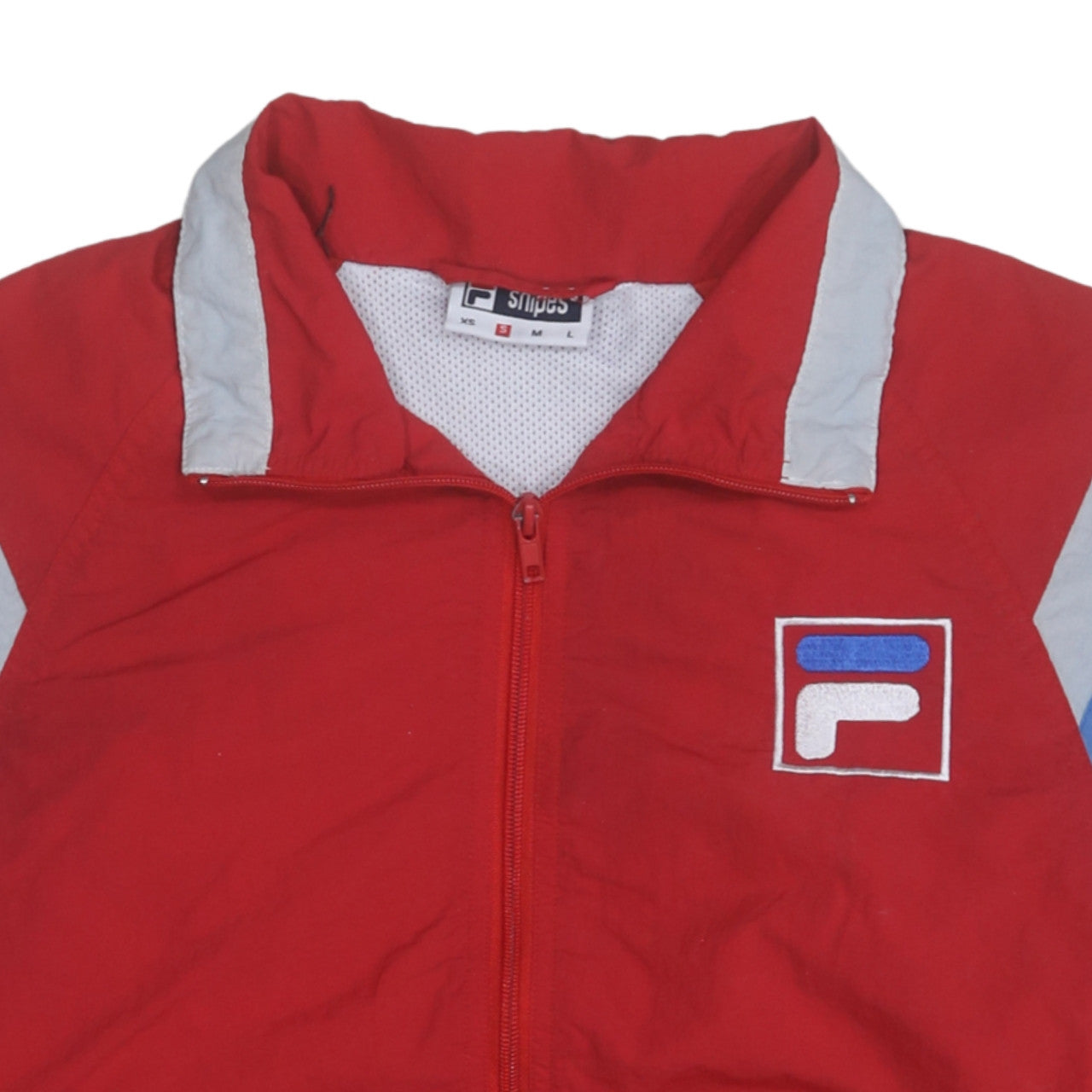 Fila Mens Red Bomber Jacket Size S Retro Sports Full Zip