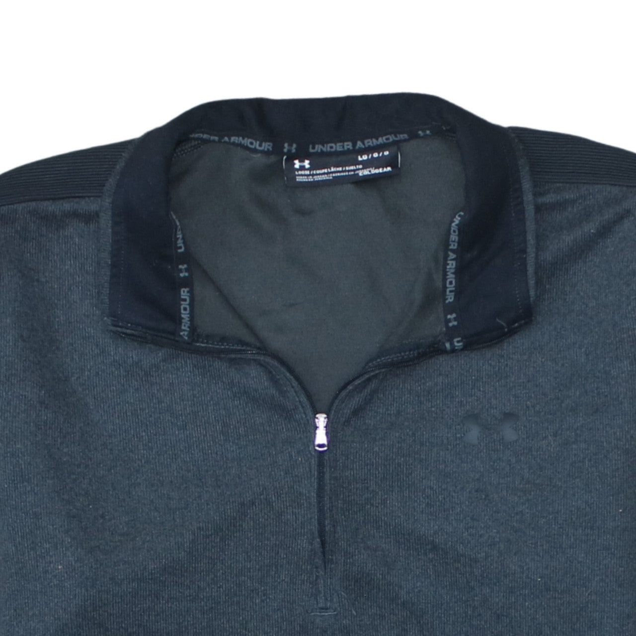 Under Armour Men’s Grey 1/4 Zip ColdGear Sweatshirt Size L