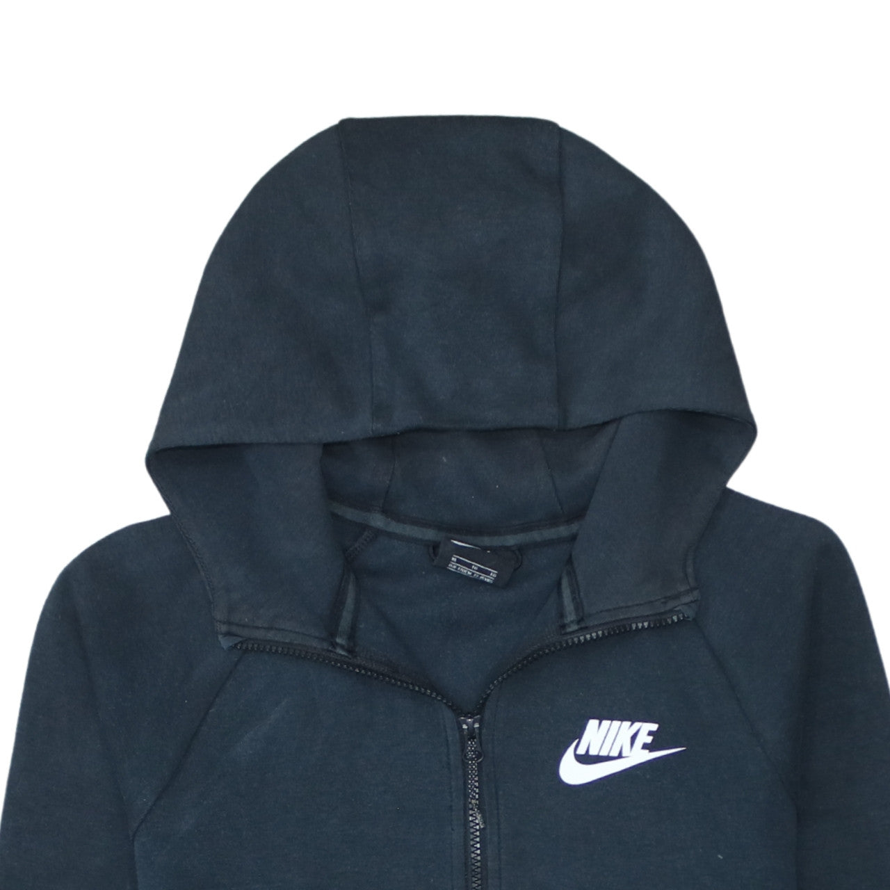 Nike Boys Black Full Zip Hoodie XL 13-15 Years Fleece Lined Sportswear