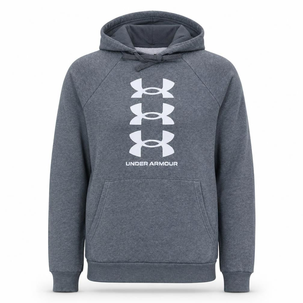 Under Armour Men’s Grey Pullover Hoodie Small Relaxed Fit Sportswear
