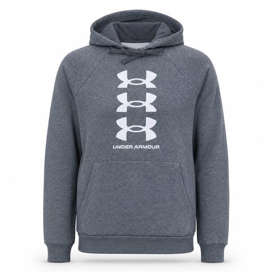 Under Armour Men’s Grey Pullover Hoodie Small Relaxed Fit Sportswear