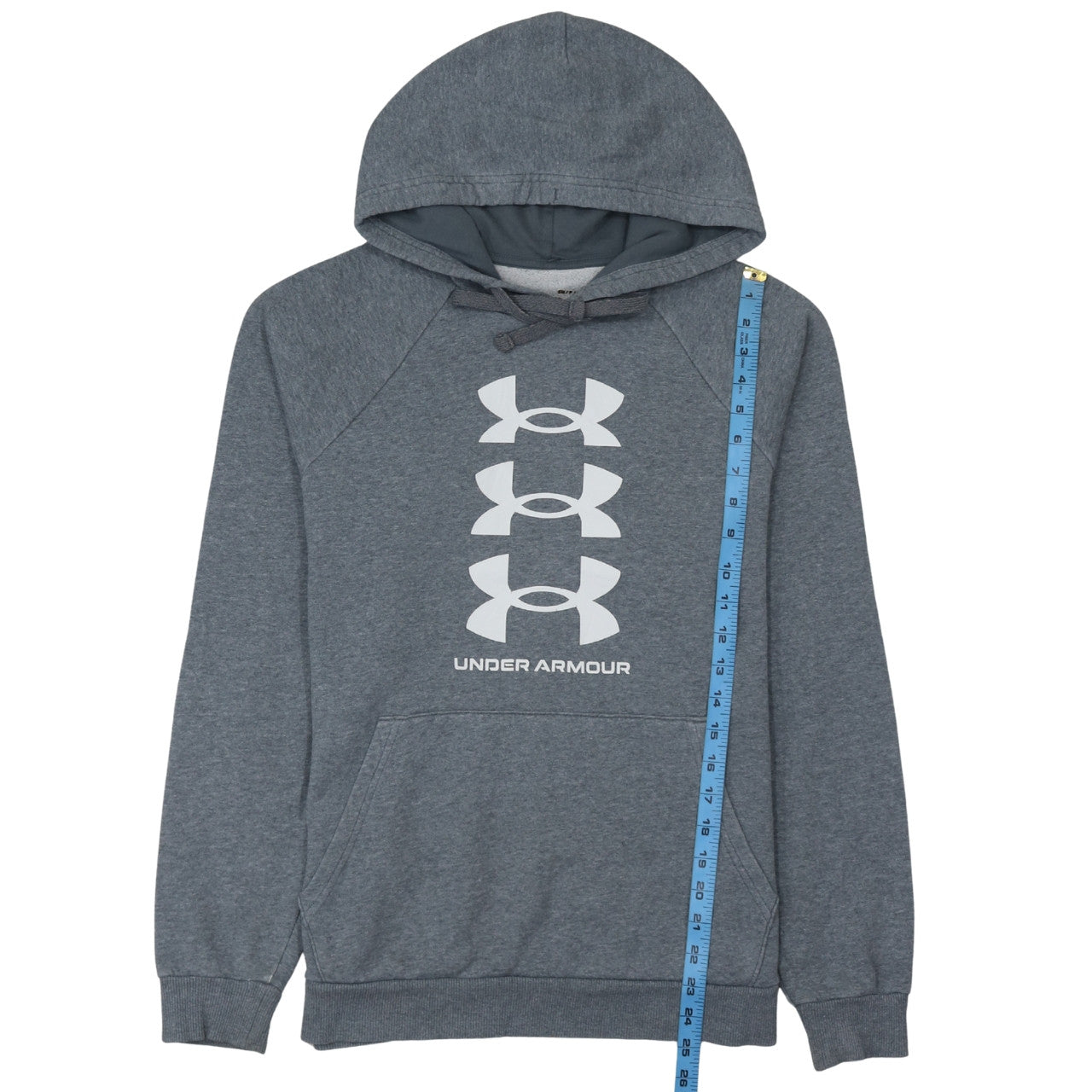 Under Armour Men’s Grey Pullover Hoodie Small Relaxed Fit Sportswear