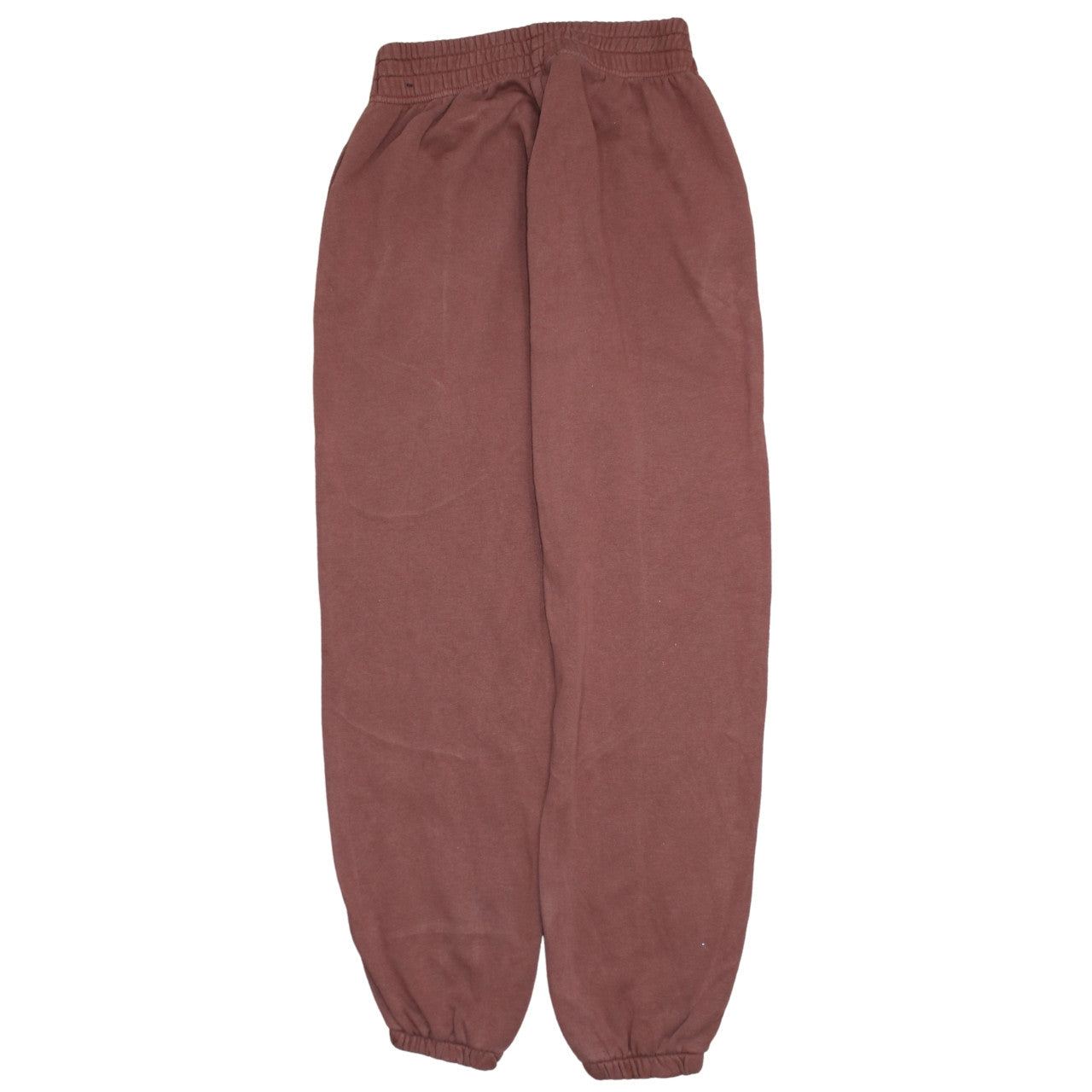 Nike Women Brown Jogger Sweatpants S Elastic Waist Cotton Blend