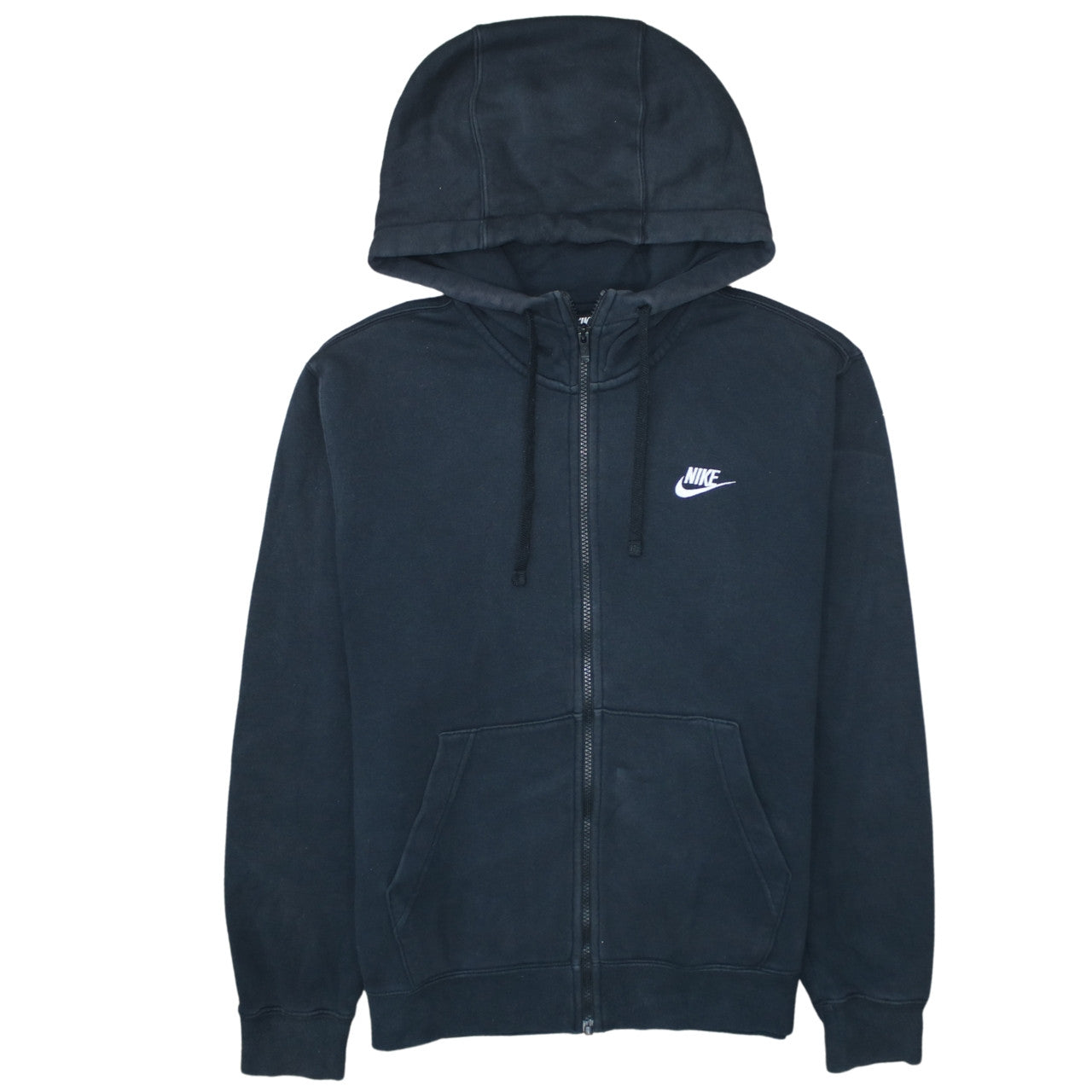 Nike Men's Black Full Zip Hoodie Small Regular Fit Fleece