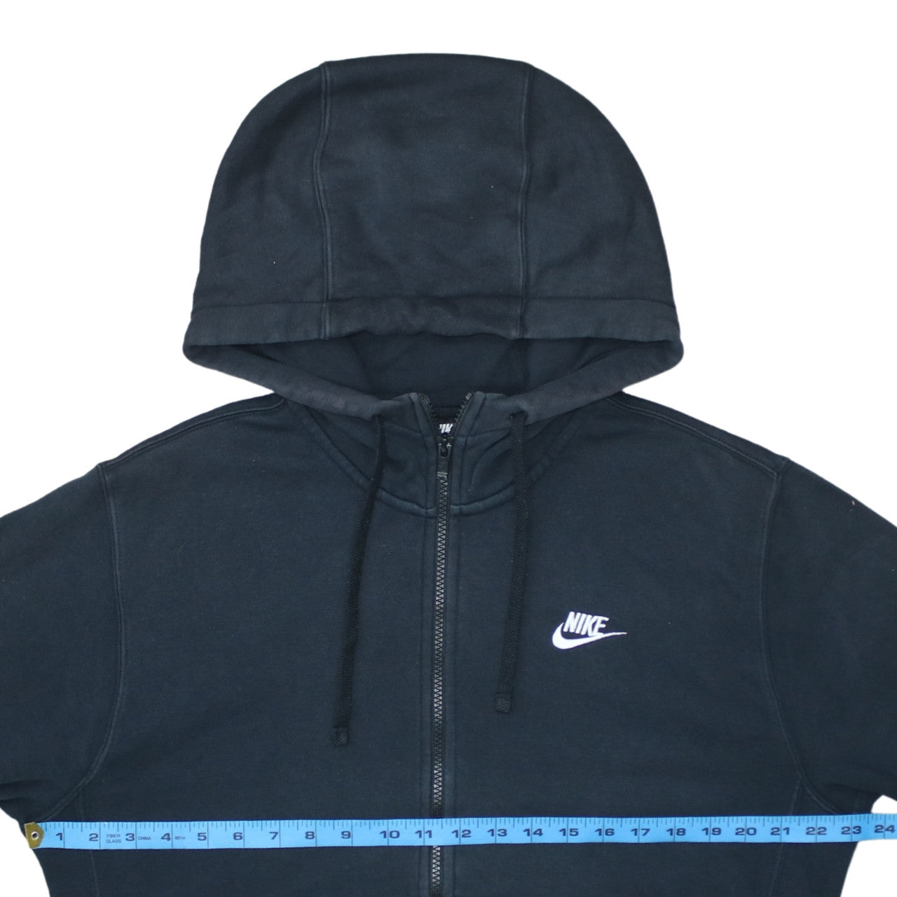 Nike Men's Black Full Zip Hoodie Small Regular Fit Fleece