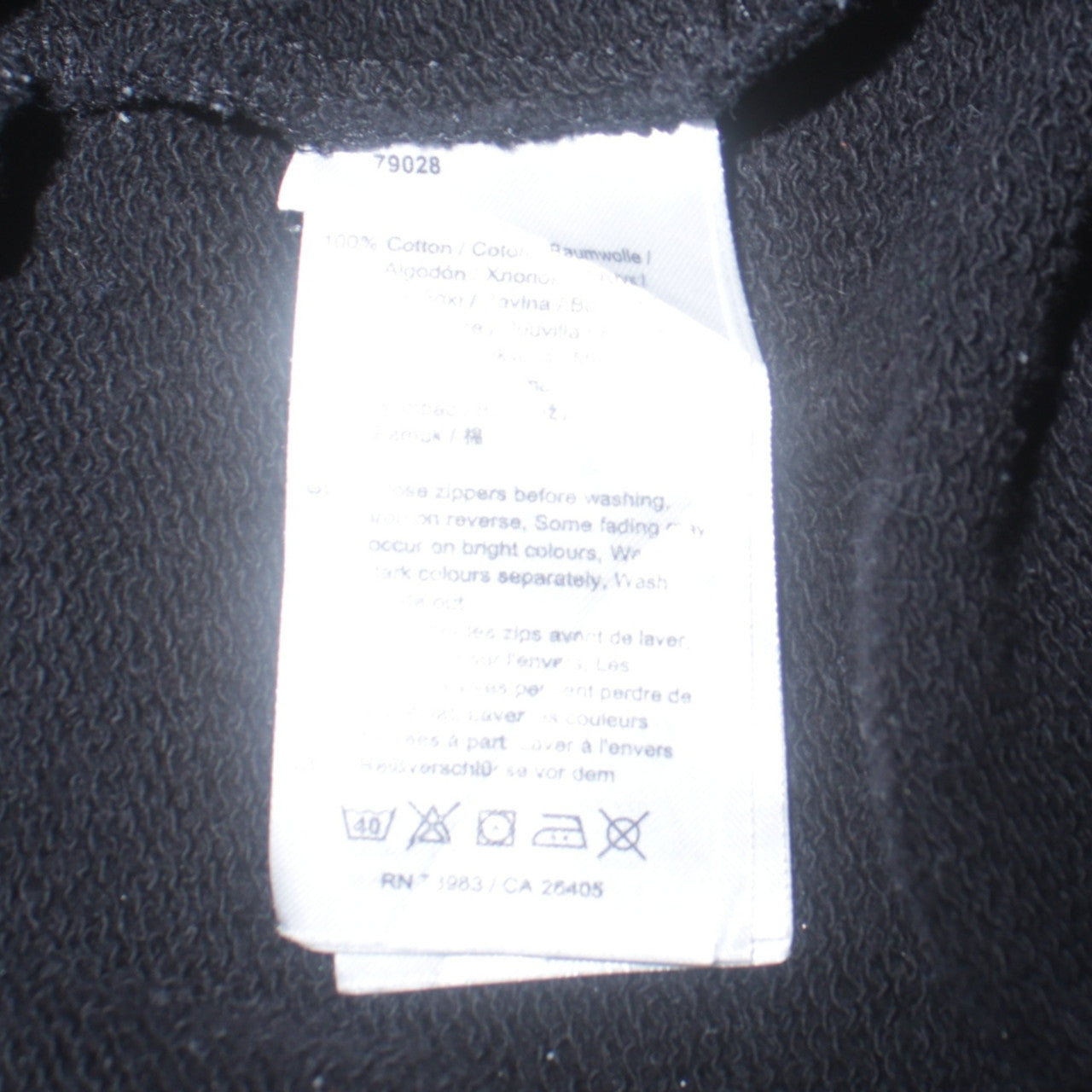 adidas Womens Black XL Pullover Hoodie 100% Cotton Logo Hooded Sweatshirt