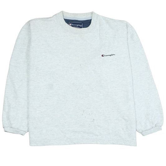Champion Men's Grey Small Pullover Sweatshirt Crew Neck Long Sleeve