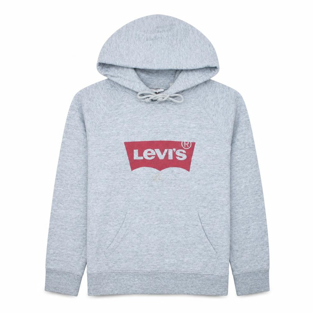 Levi's Mens Grey Pullover Hoodie L Logo Graphic Sweatshirt