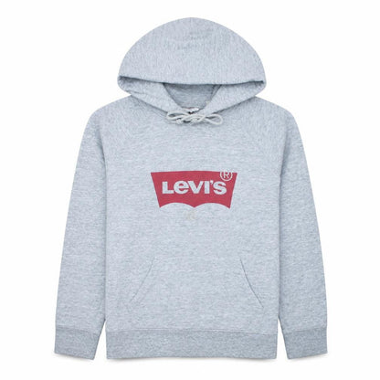 Levi's Mens Grey Pullover Hoodie L Logo Graphic Sweatshirt