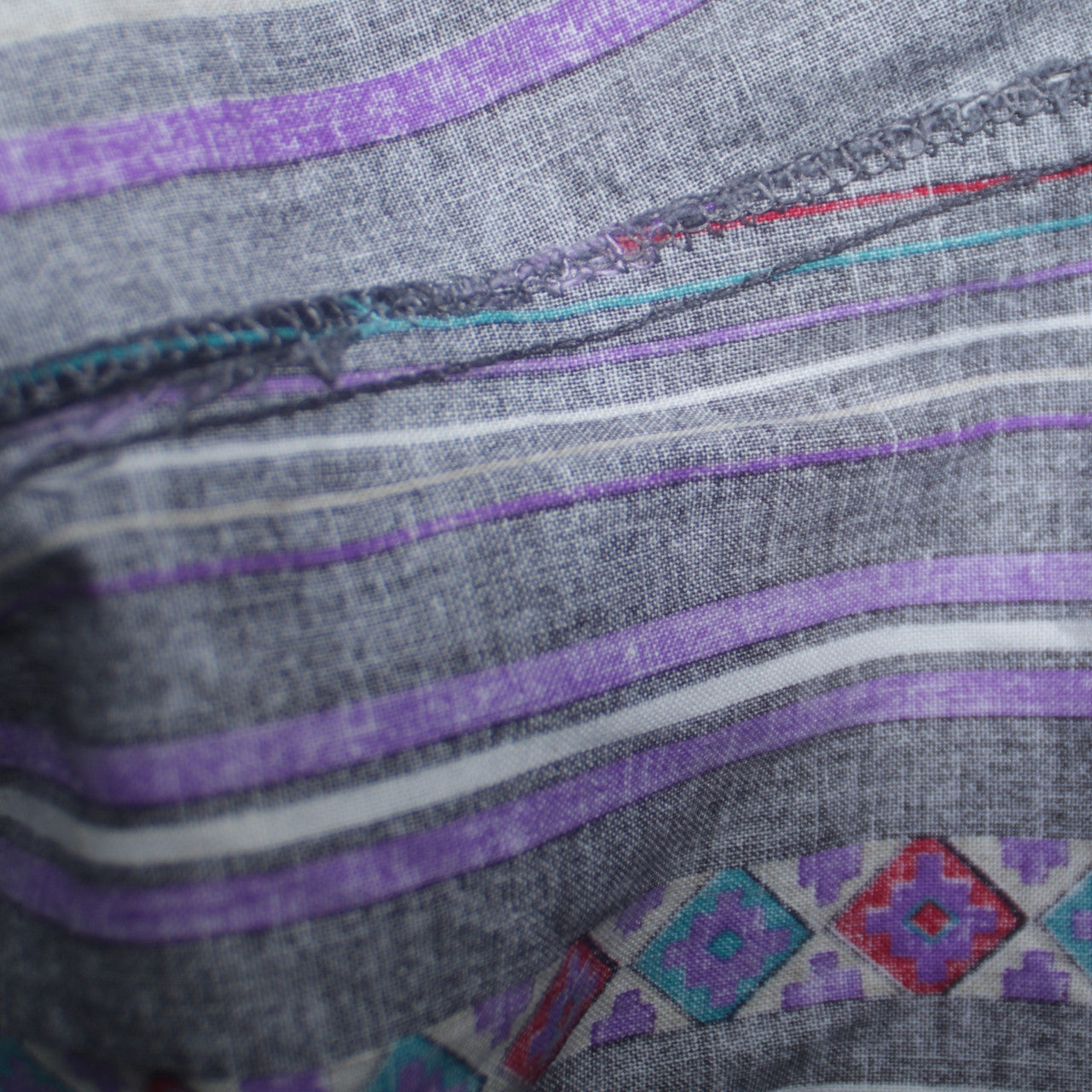 Wrangler Men's Purple Striped Western Button-Up Shirt 16.5” Regular Fit