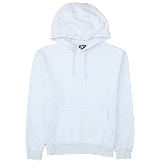 Nike Men's White Pullover Hoodie M Fleece Regular Fit