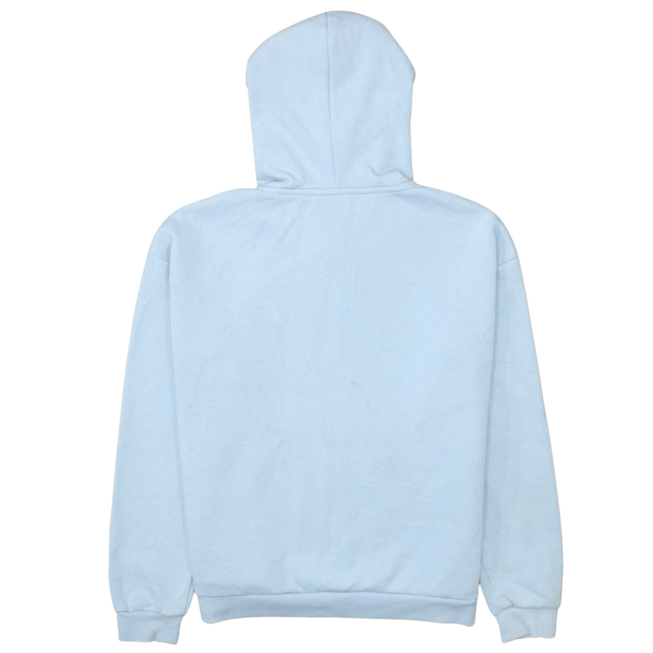 Fila Womens Light Blue Pullover Hoodie Small Polyester Cotton Blend