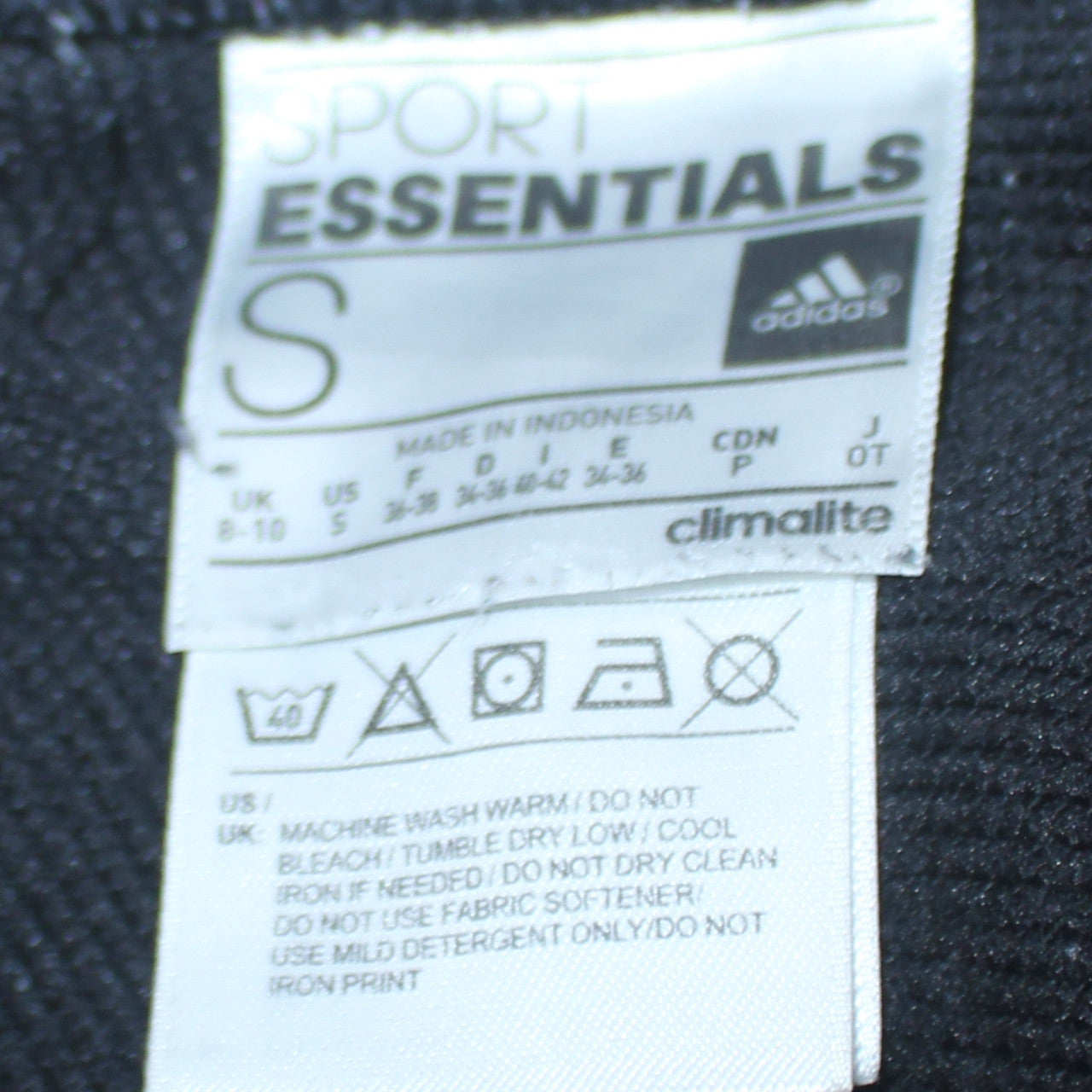 Adidas Women’s Black Jogger Trousers Size S Sport Essentials