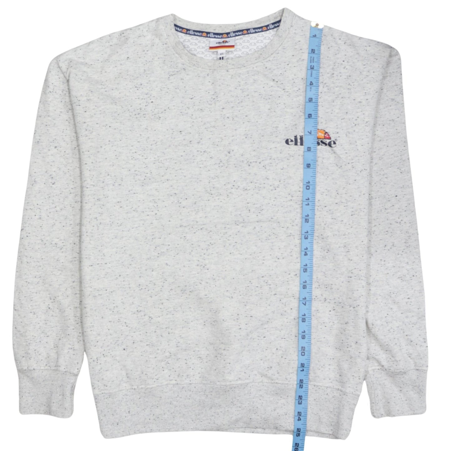 Ellesse Men’s Grey XS Crew Neck Pullover Sweatshirt
