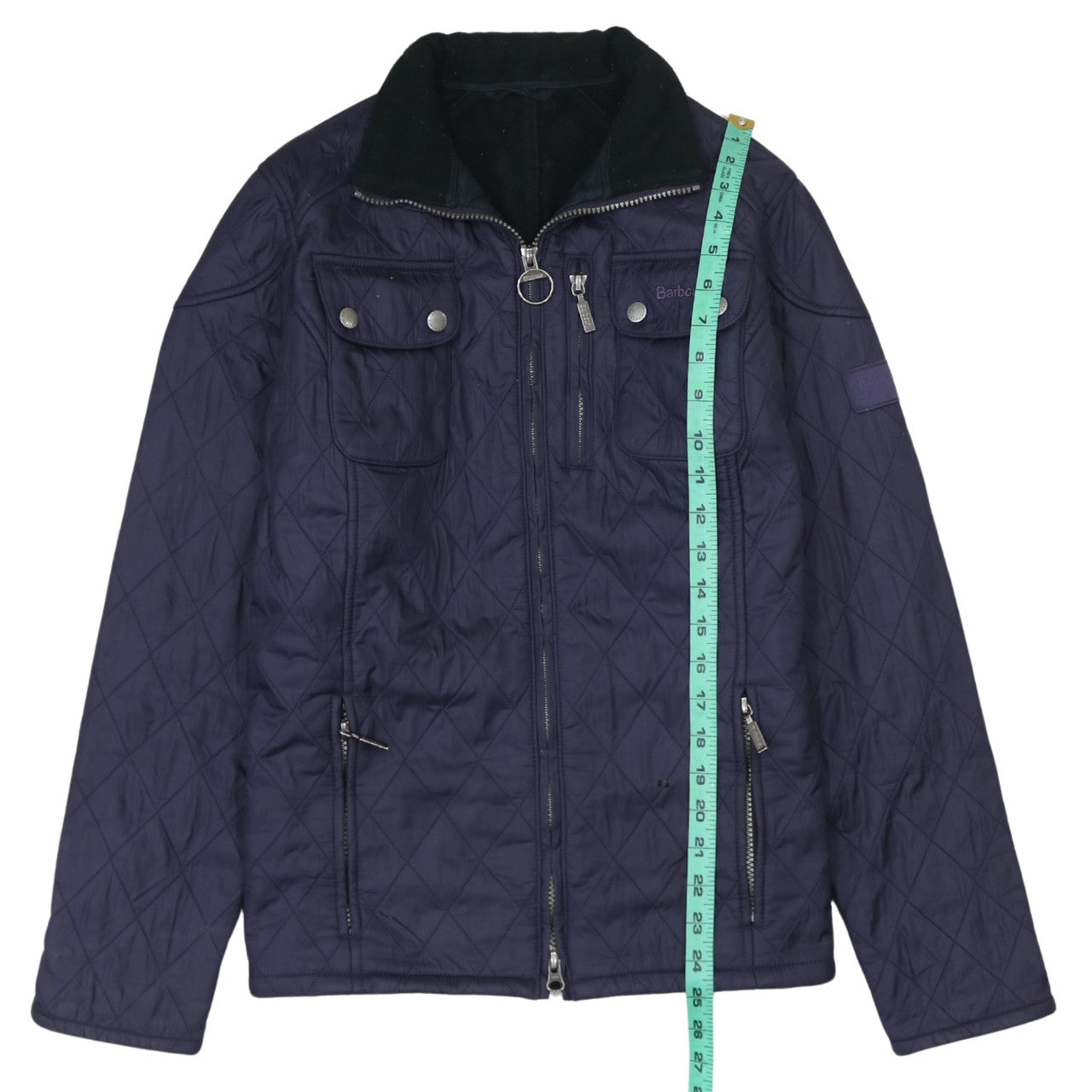 Barbour Women's Blue Quilted Mid-Length Jacket Size 12