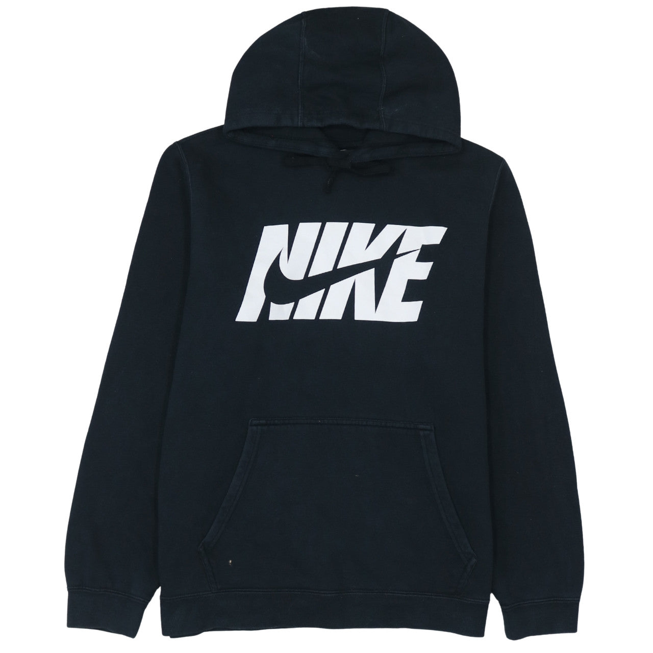 Nike Men's Black Pullover Hoodie L Logo Fleece Sweatshirt