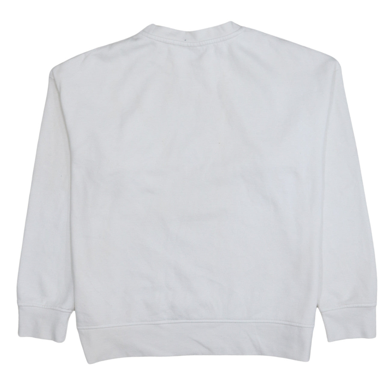 Disney Women White Mickey Mouse Crew Neck Sweatshirt Size S 10/12
