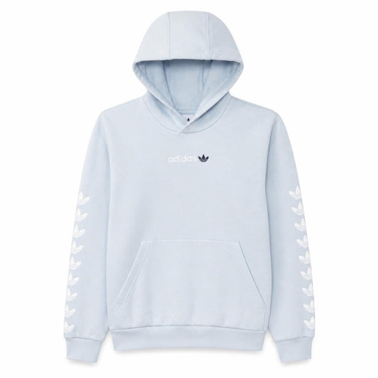 adidas Girls Blue Pullover Hoodie 13-14 Years Logo Hooded Sweatshirt
