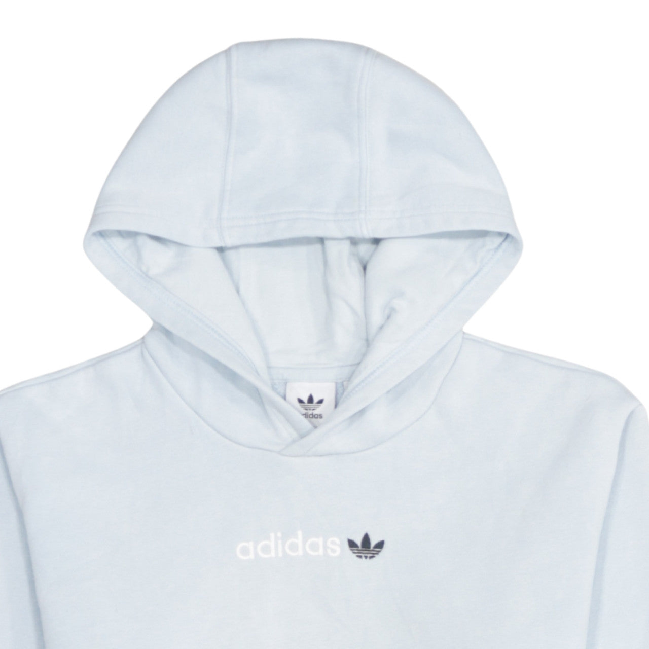 adidas Girls Blue Pullover Hoodie 13-14 Years Logo Hooded Sweatshirt