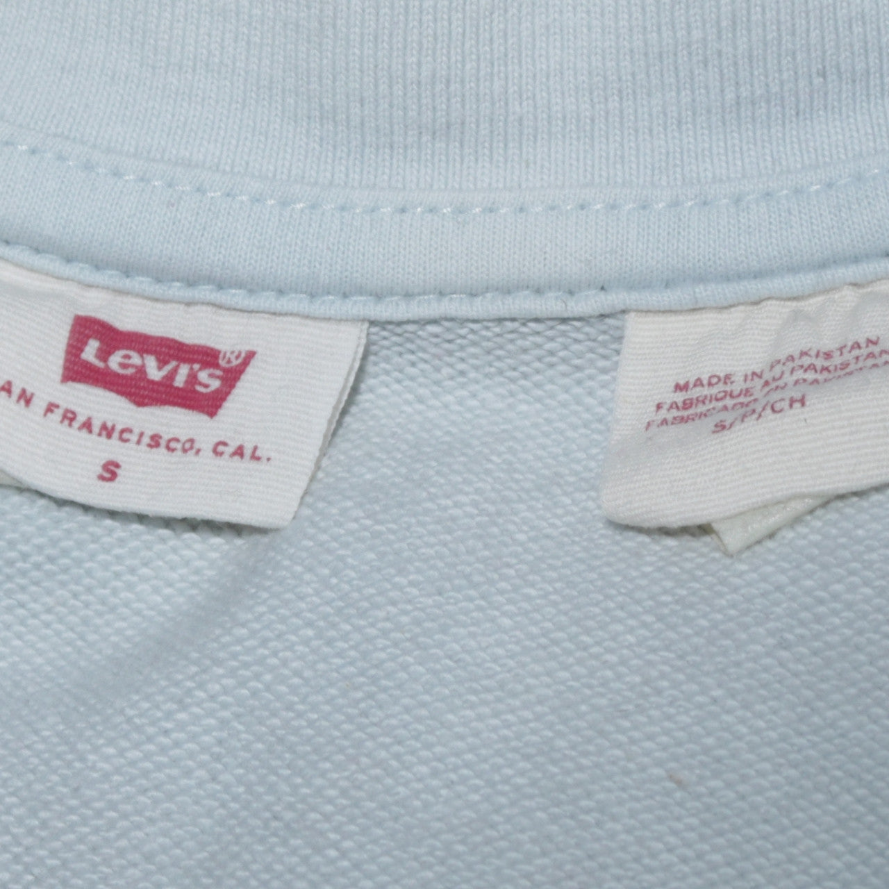 Levi's Men's Blue Crew Neck Pullover Sweatshirt Size S