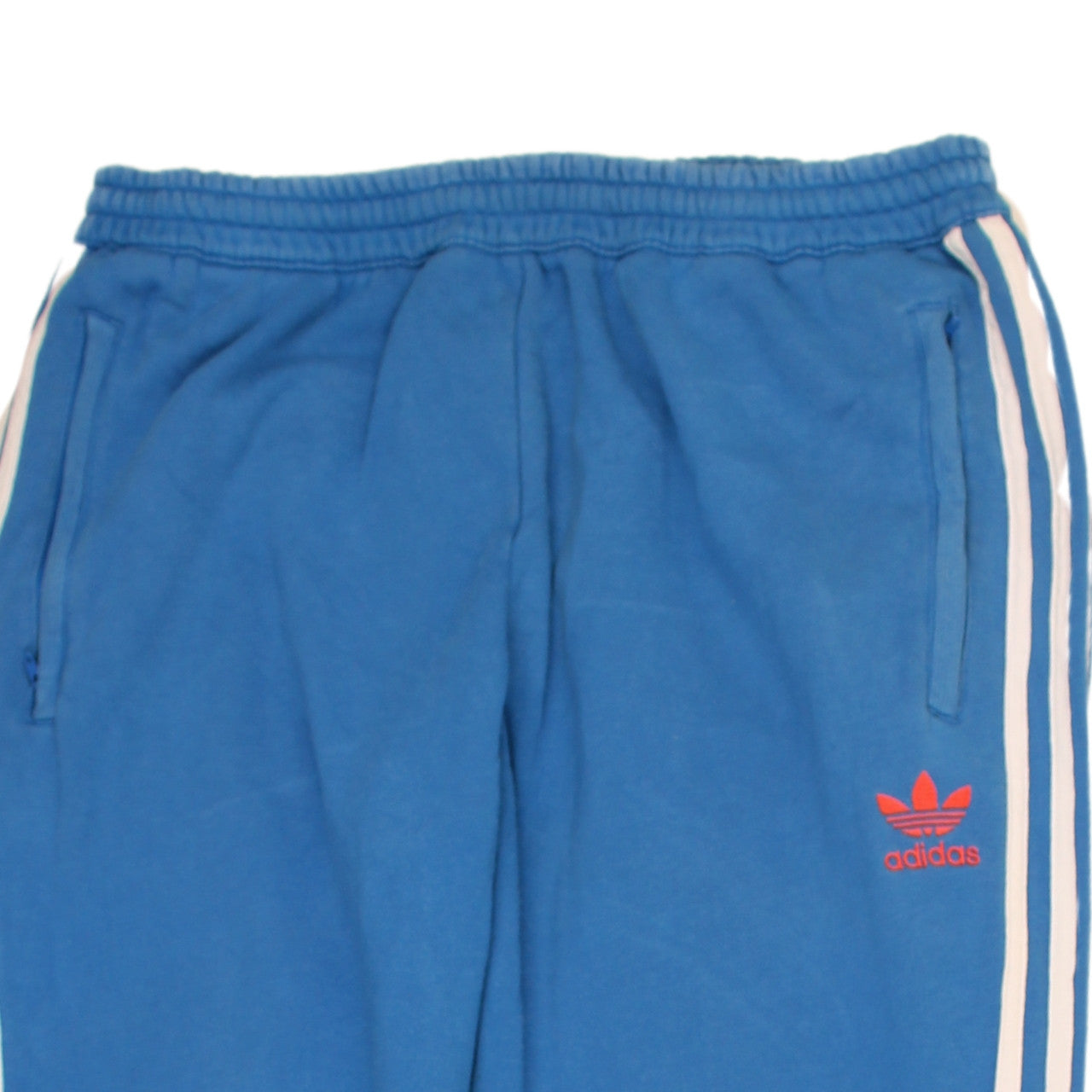 adidas Men's Blue Sweatpants M Striped Logo Casual Trousers