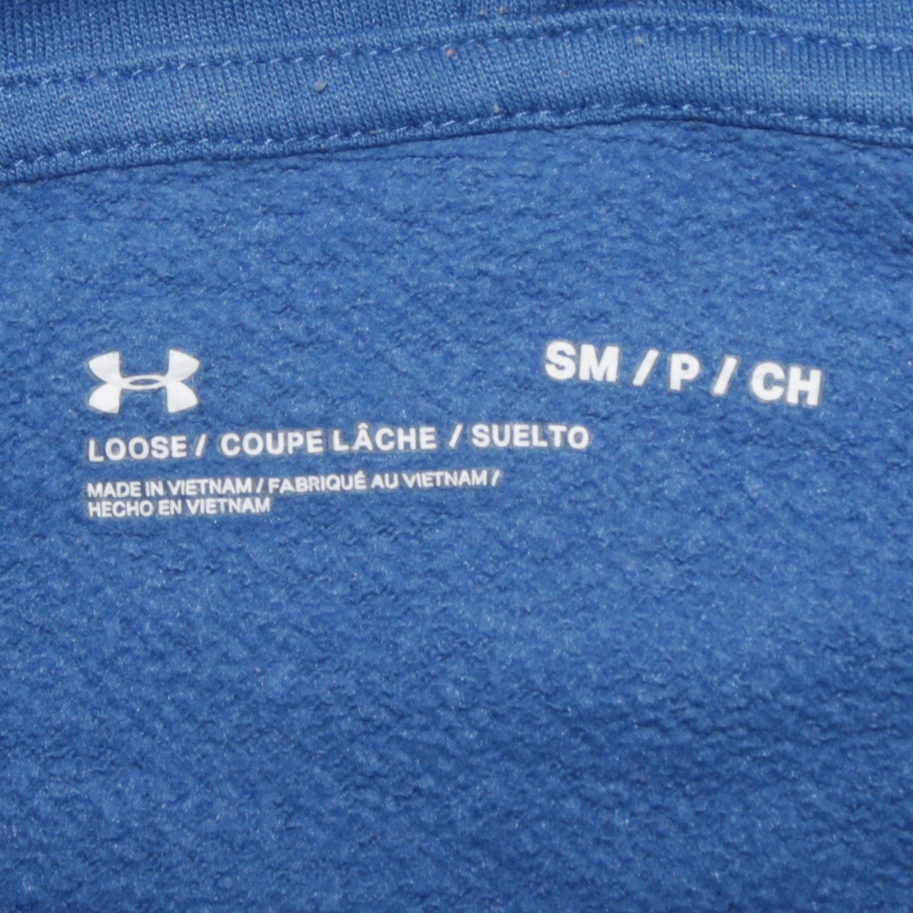 Under Armour Men's Blue Pullover Hoodie Size S Relaxed Fit