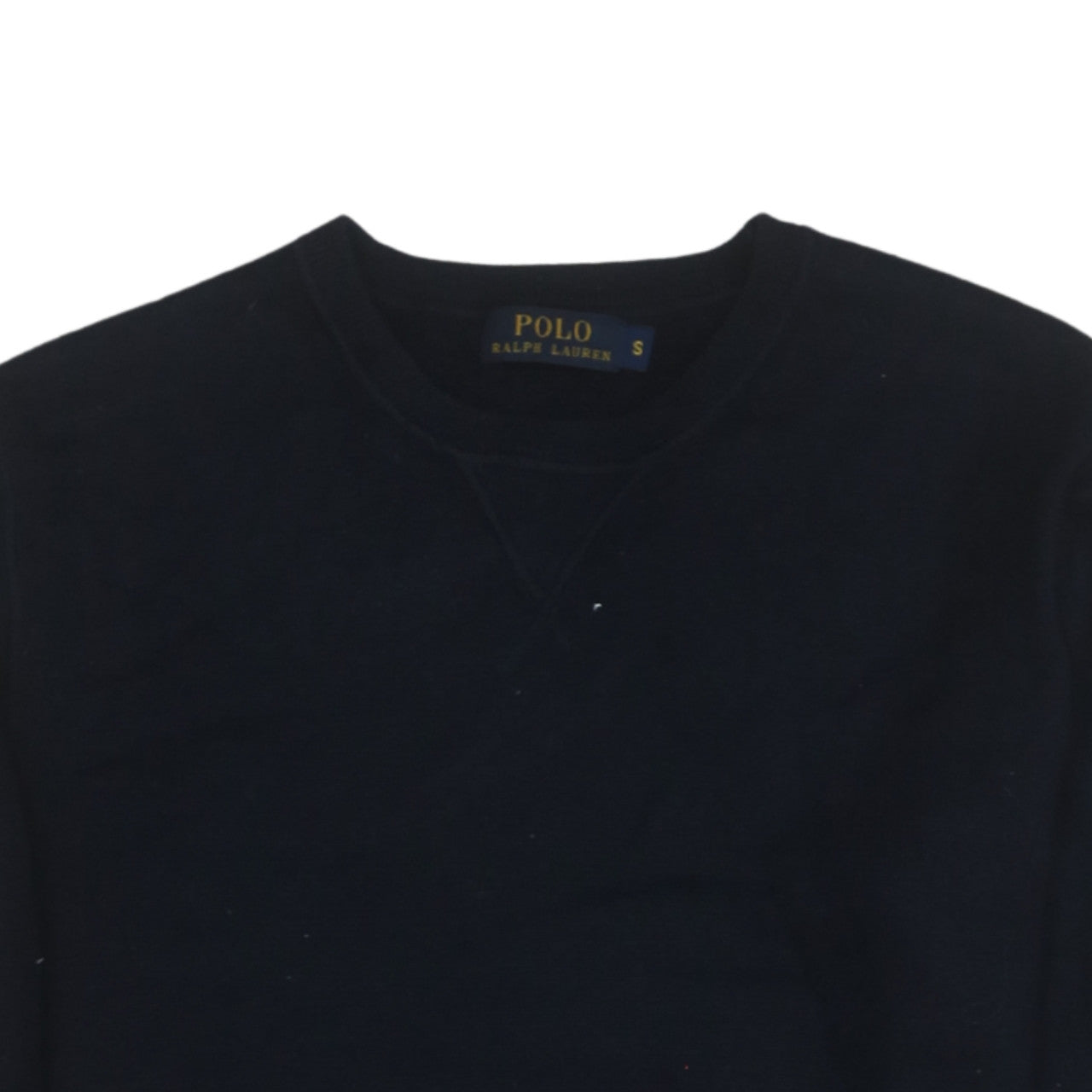 Polo Ralph Lauren Men's Black Merino Wool Crew Neck Jumper S