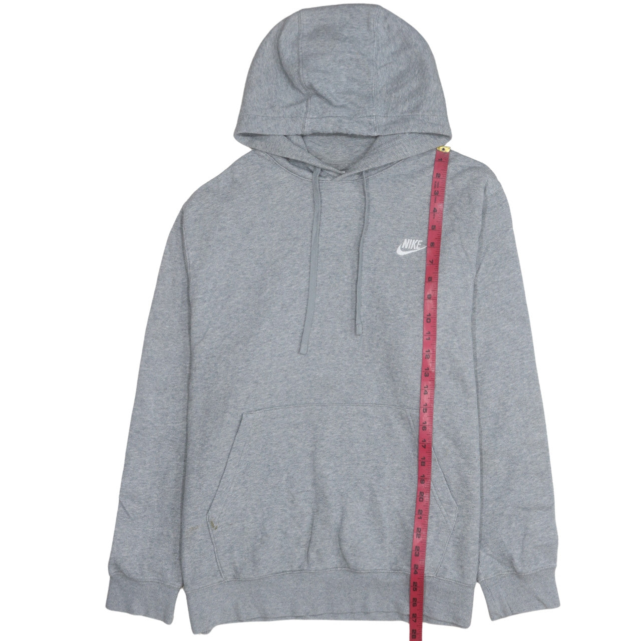 Nike Men's Grey L Pullover Hoodie Sports Fleece Sweatshirt