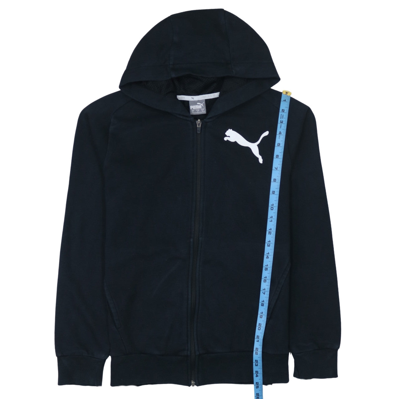 Puma Men’s Black Full Zip Hoodie Small Regular Fit