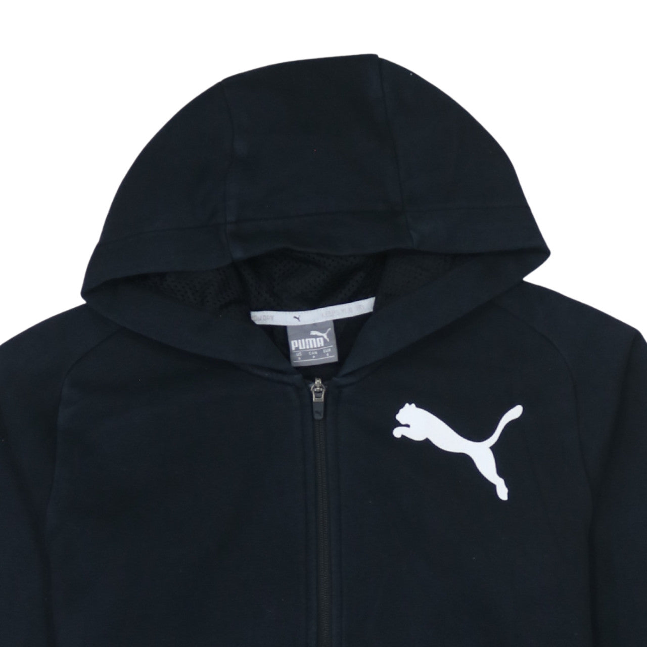 Puma Men’s Black Full Zip Hoodie Small Regular Fit