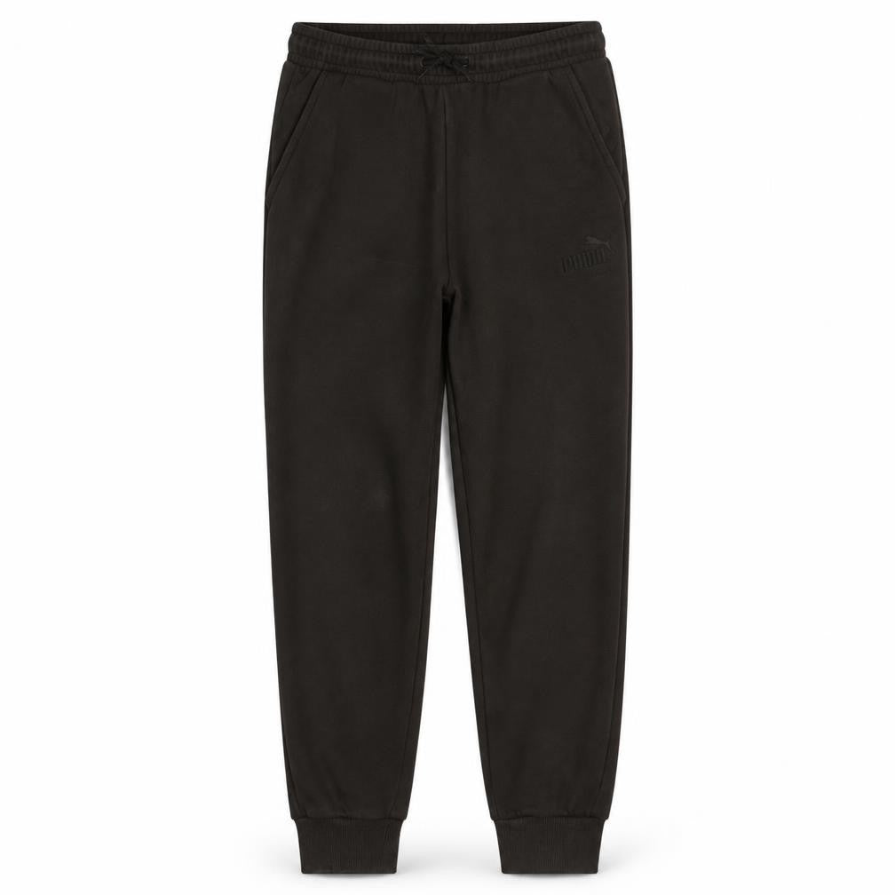 Puma Men's Black Jogger Trousers L Fleece Elastic Waist