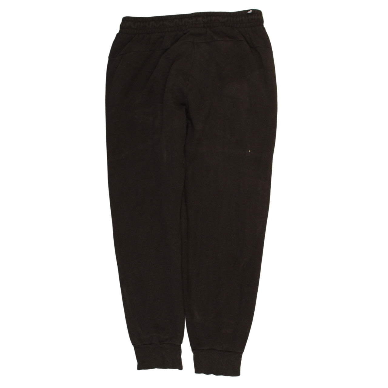 Puma Men's Black Jogger Trousers L Fleece Elastic Waist