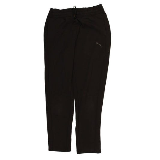 Puma Men Black Jogger Trousers Small Regular Fit Elastic Waist