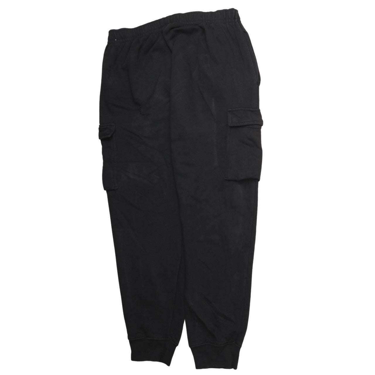 Nike Men's Black Cargo Jogger Trousers L Sportswear Fleece