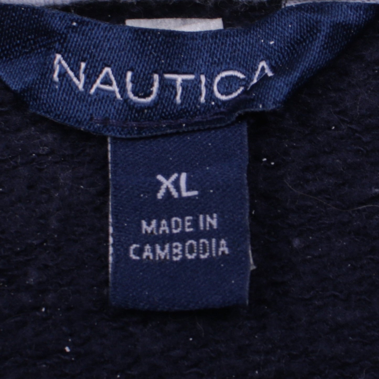 Nautica Women's Navy Blue Pullover Sweatshirt XL Crew Neck Logo