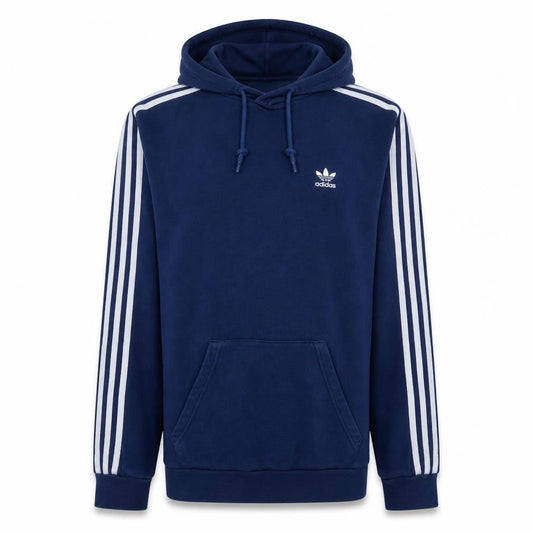 Adidas Men's Blue Pullover Hoodie Size M Sports Fleece