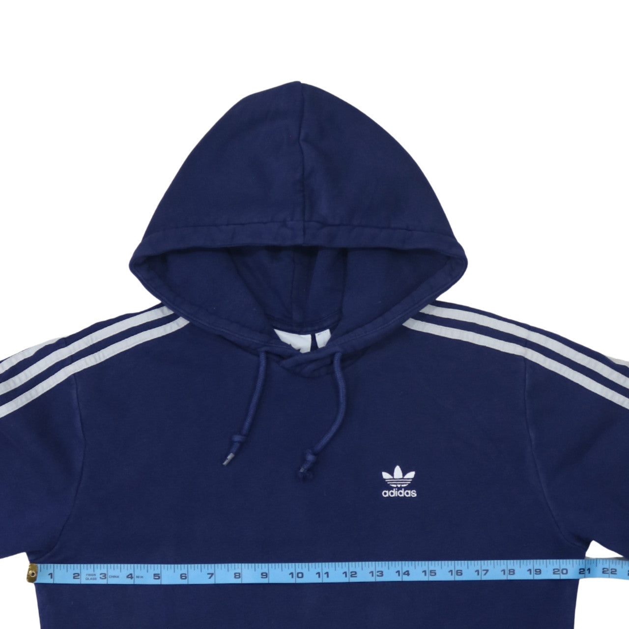 Adidas Men's Blue Pullover Hoodie Size M Sports Fleece