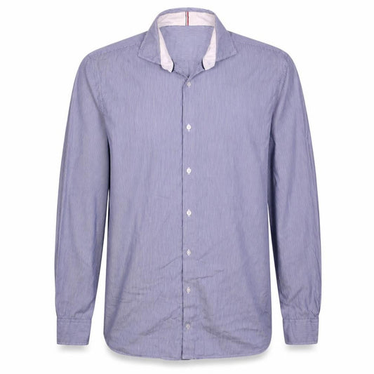 Tommy Hilfiger Men's Blue Striped Classic Fit Long Sleeve Shirt M