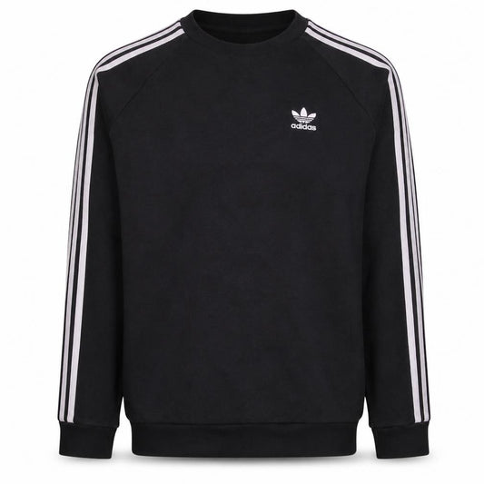 Adidas Mens Black Crew Neck Pullover Sweatshirt XS