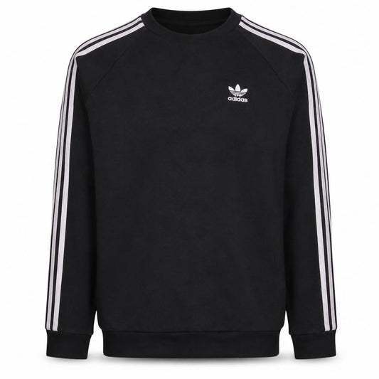 Adidas Mens Black Crew Neck Pullover Sweatshirt XS