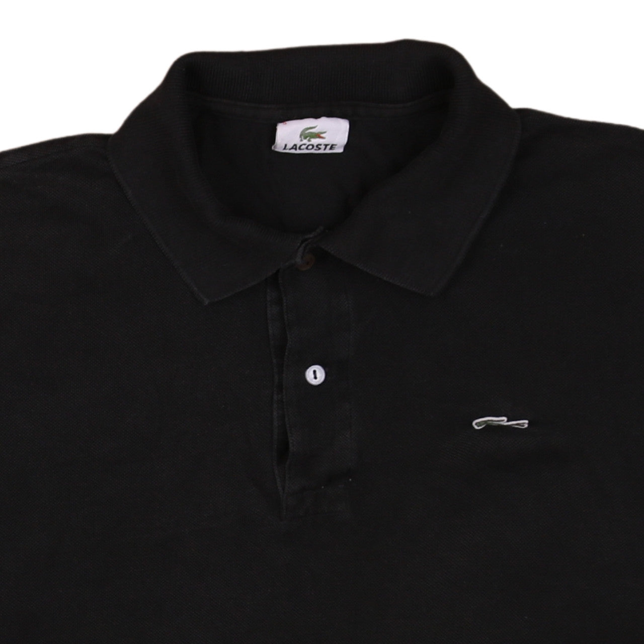 Lacoste Men's Black Cotton Short Sleeve Polo Shirt Size L