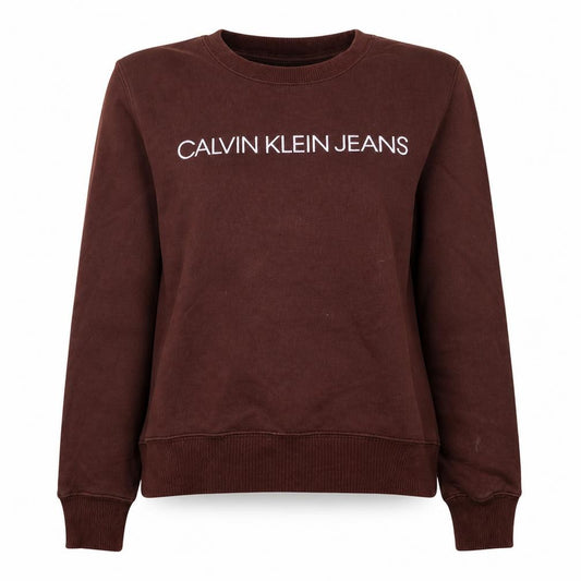 Calvin Klein Jeans Womens Brown XS Pullover Sweatshirt