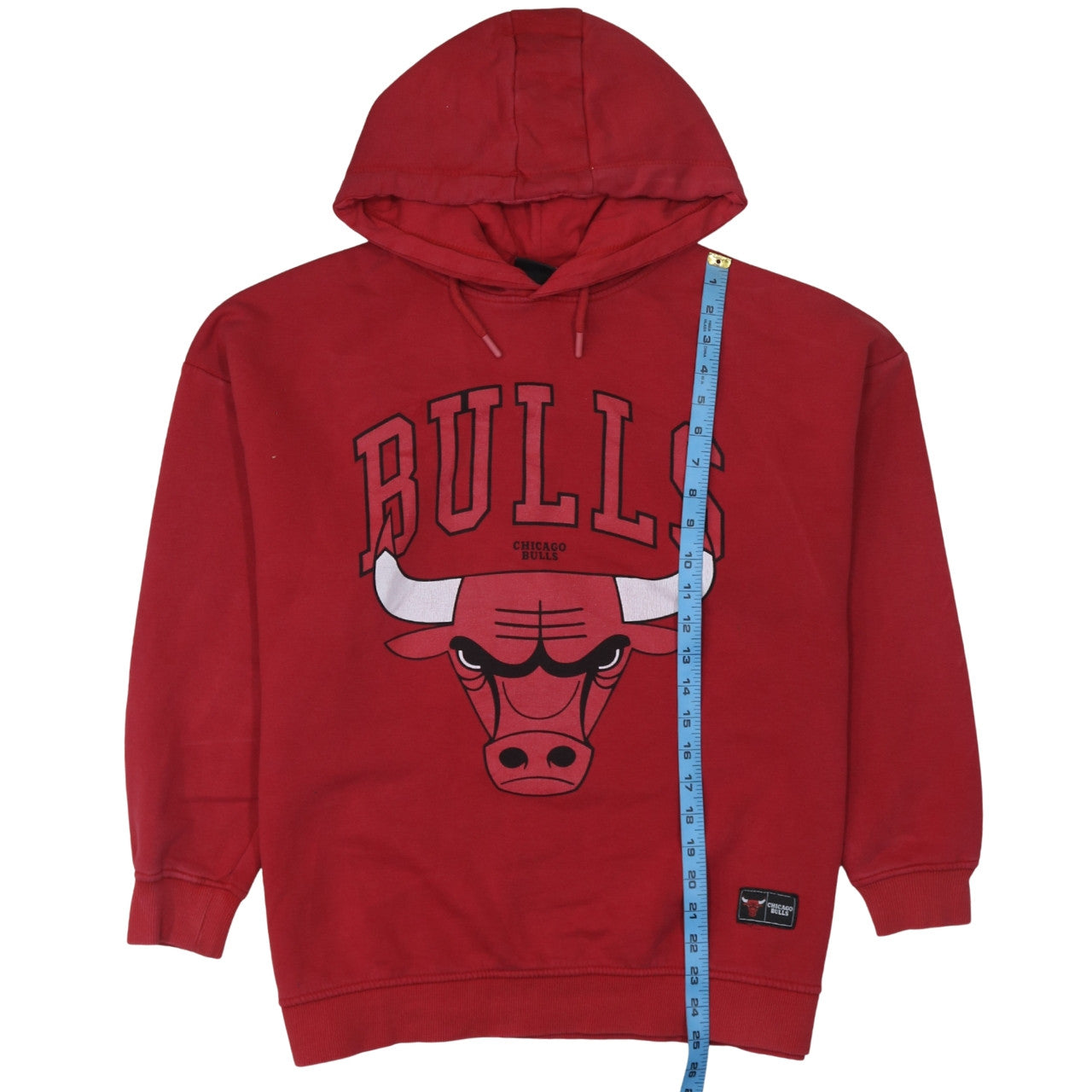 Primark NBA Chicago Bulls Red Women's Pullover Hoodie Size S 10/12