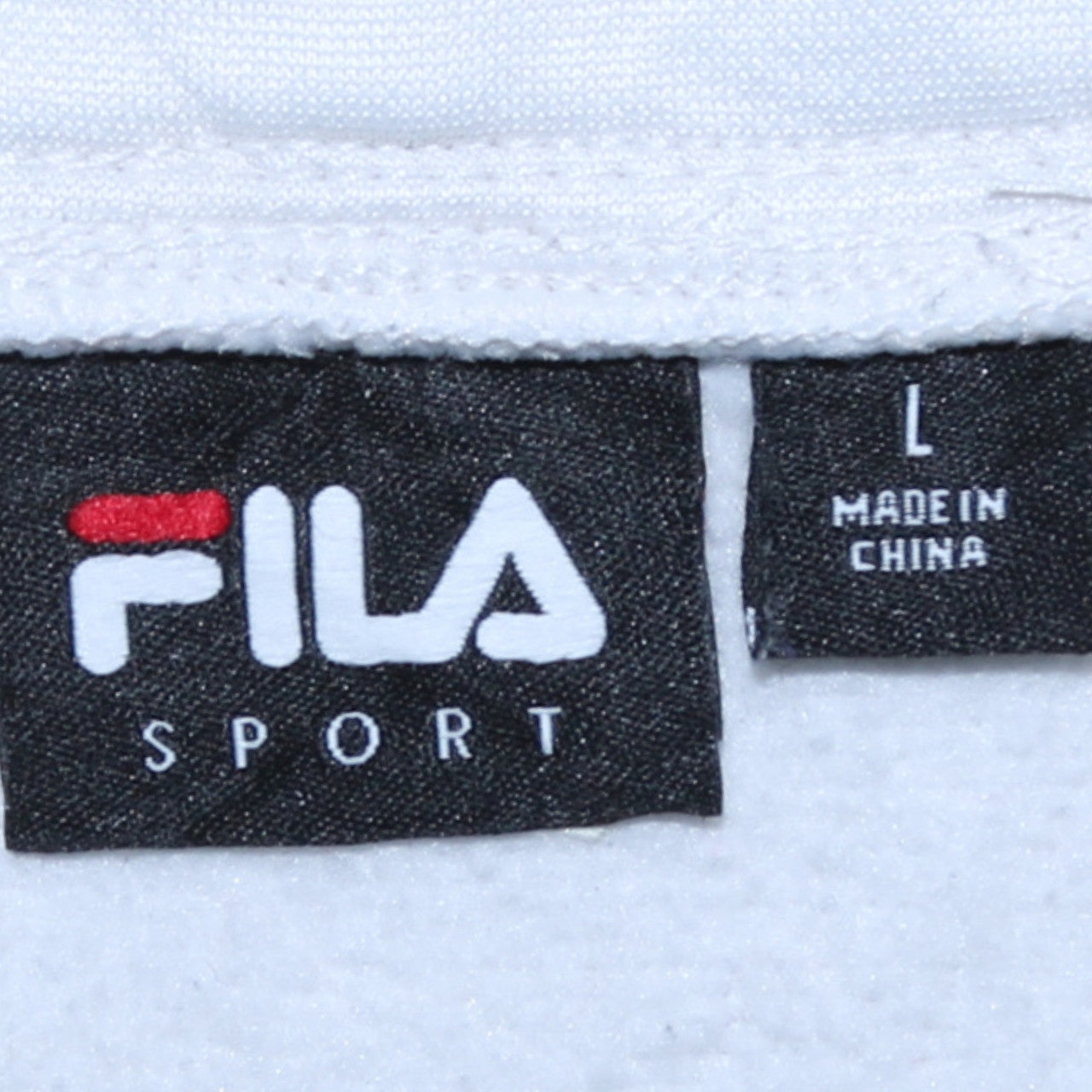 Fila Sport Women White Full Zip Quilted Hoodie Size L