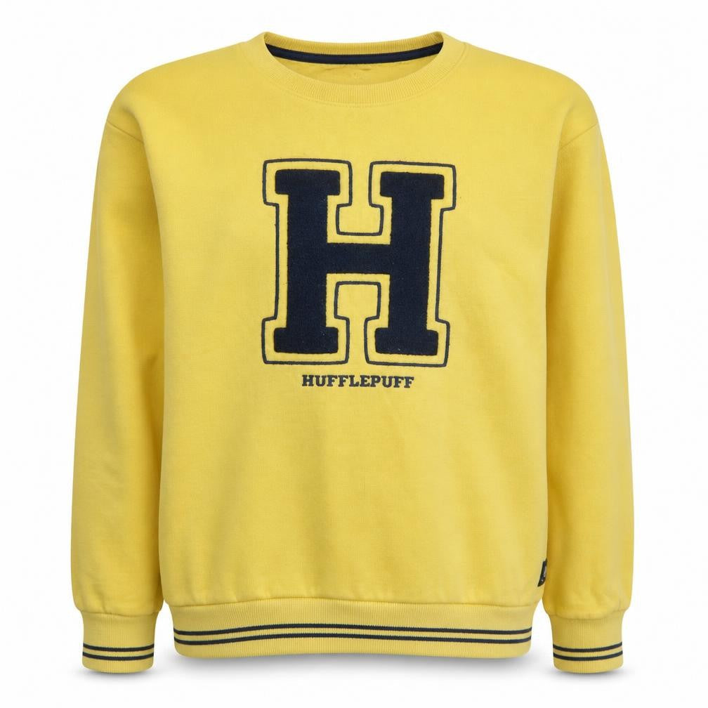 Marks & Spencer Girls Yellow Hufflepuff Sweatshirt 13-14 Years Crew Neck